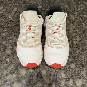 Air Jordan 11, low tops, size 3.5, canvas shows wear otherwise good condition